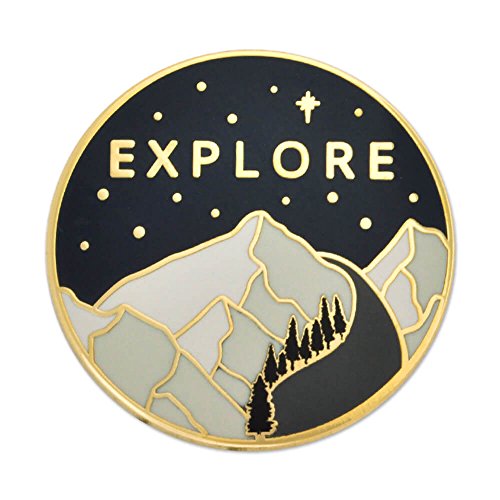 PinMart Explore The Outdoors Adventure Hiking Lover Enamel Lapel Pin