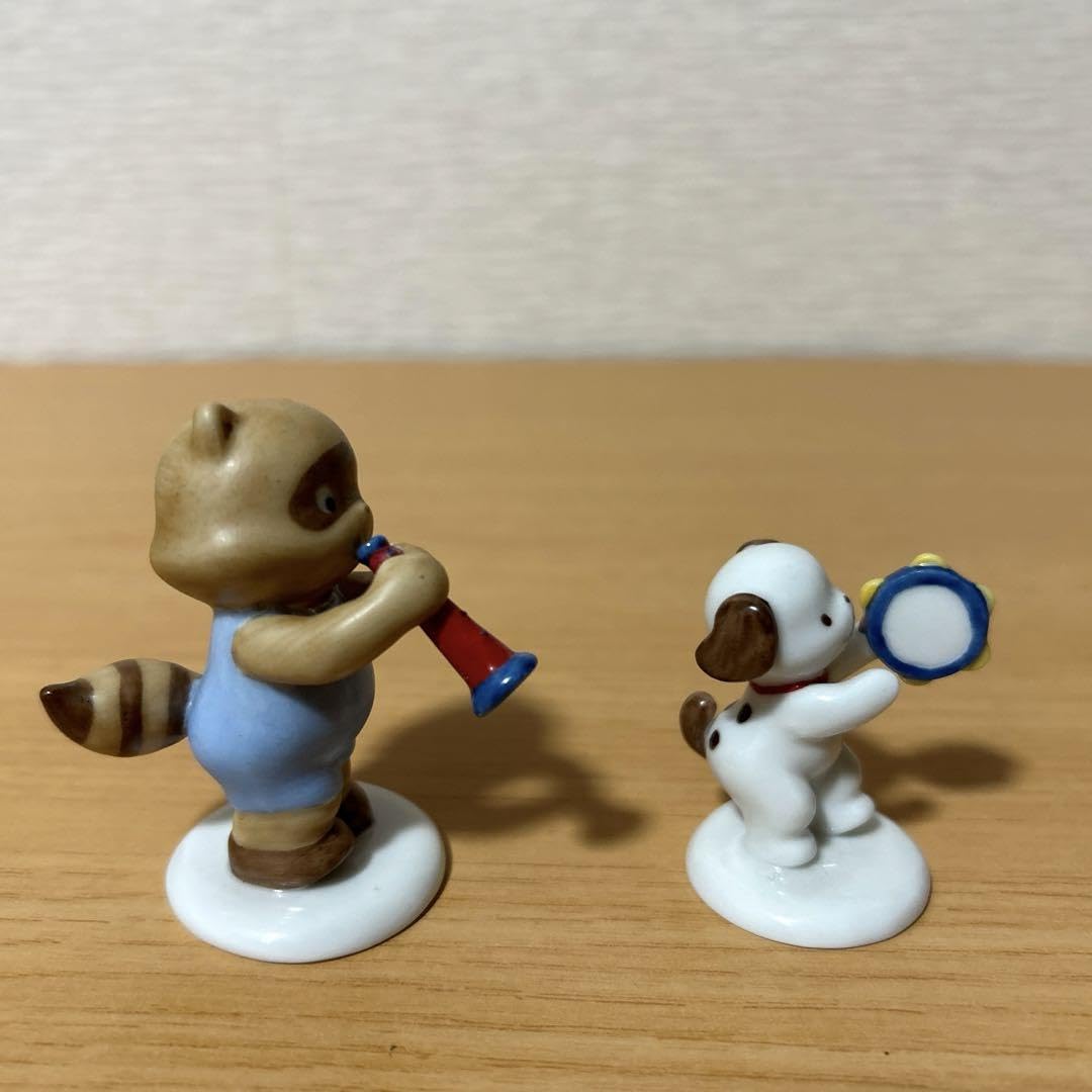 Amazon.co.jp: ファミリア 陶器置き物 バーディとたぬき