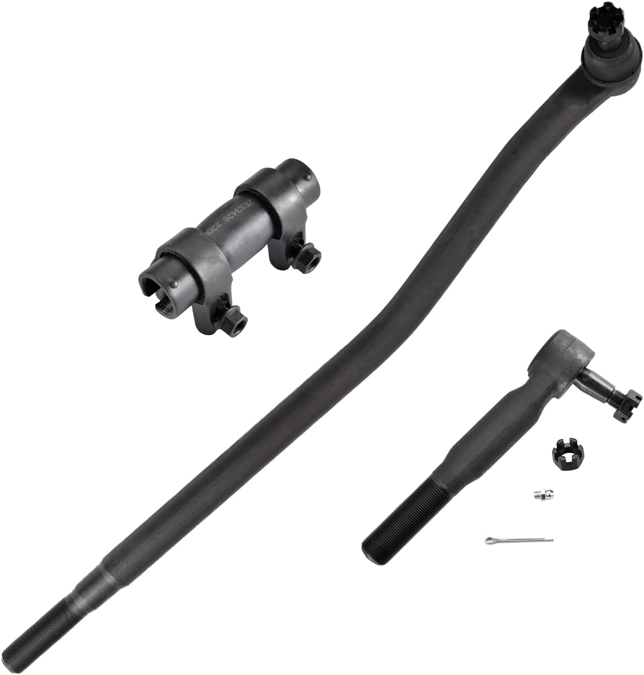ASTARPRO - 3pcs 4WD Front Inner Tie Rod Drag Link and Outer Tie Rod End and Adjusting Sleeve Compatible with 1999-2004 Ford Excursion F-250 F-350 F-450 F-550 Super Duty