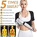 Vuirrm Sauna Vest for Women, Women's Sauna Sweat Vest Slimming Tummy Control Shapewear Fitness Workout Tank Top with Zipper, L/XL,Silver