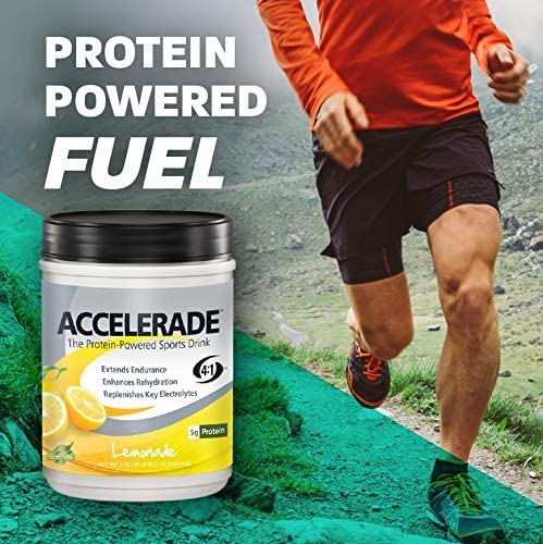 Pacifichealth Accelerade, All Natural Sport Hydration Drink Mix With Protein, Carbs, And Electrolytes For Superior Energy Replenishment - Net Wt. 4.11 Lb., 60 Serving (Lemonade) #TOP2