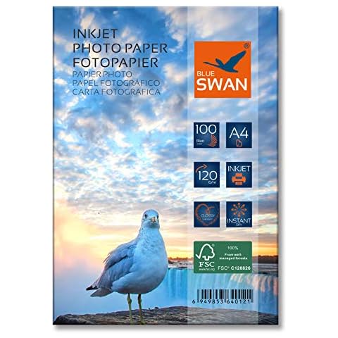 Fotopapier A4 120g 200 Blatt hochglanz wasserfest einseitig Cover