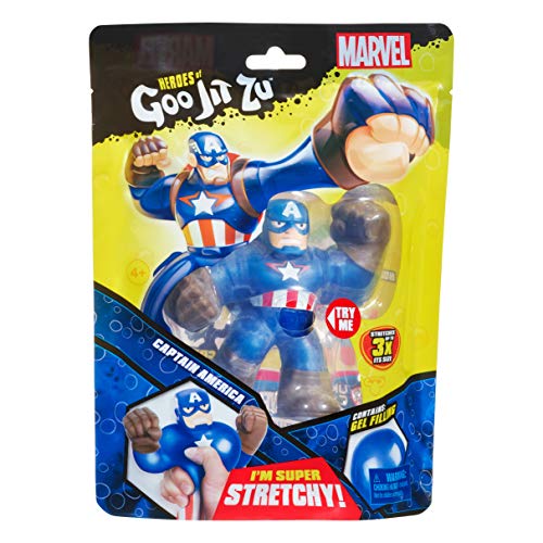 Heroes Of Goo Jit Zu Licensed Marvel Hero Pack - Captain America, Multicolor (41057) #TOP4