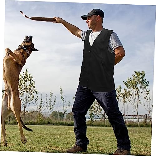 GRIRIW Hundetrainer Weste Mit Verstellbarem Brustgurt Und Fronttaschen Outdoor Trainingsweste Für Hundehalter Mit Großer Rückentasche Praktische Hundesportweste Für Indoor Und Outdoor Tra