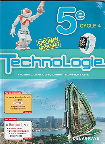 Technologie 5e (2017) - Spécimen Technologie 5e (2017) - Spécimen