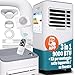MONZANA® Condizionatore d´Aria Mobile 3in1 Tubo Scarico 9000BTU 1000W Alexa Telecomando Deumidificatore Climatizzatore