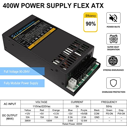400W Power Supply Flex Atx Fully Modular Psu Full Voltage 90V-264V Computer Supplies For Gaming Server Desktop #TOP1