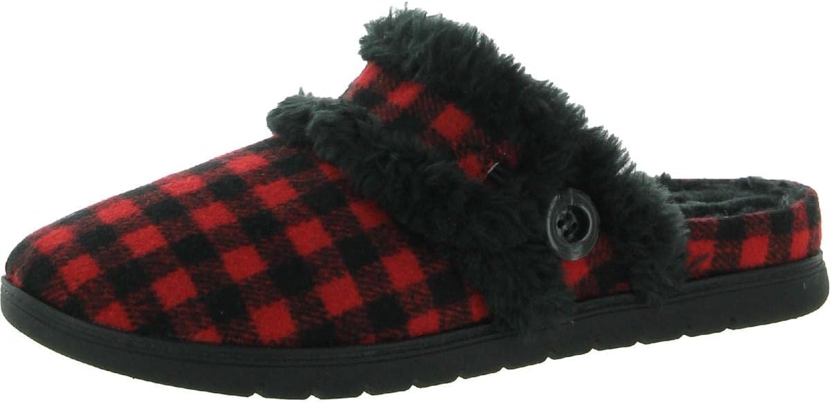 Easy Spirit Women's, Season 2 Slipper BLACK RED 11 M