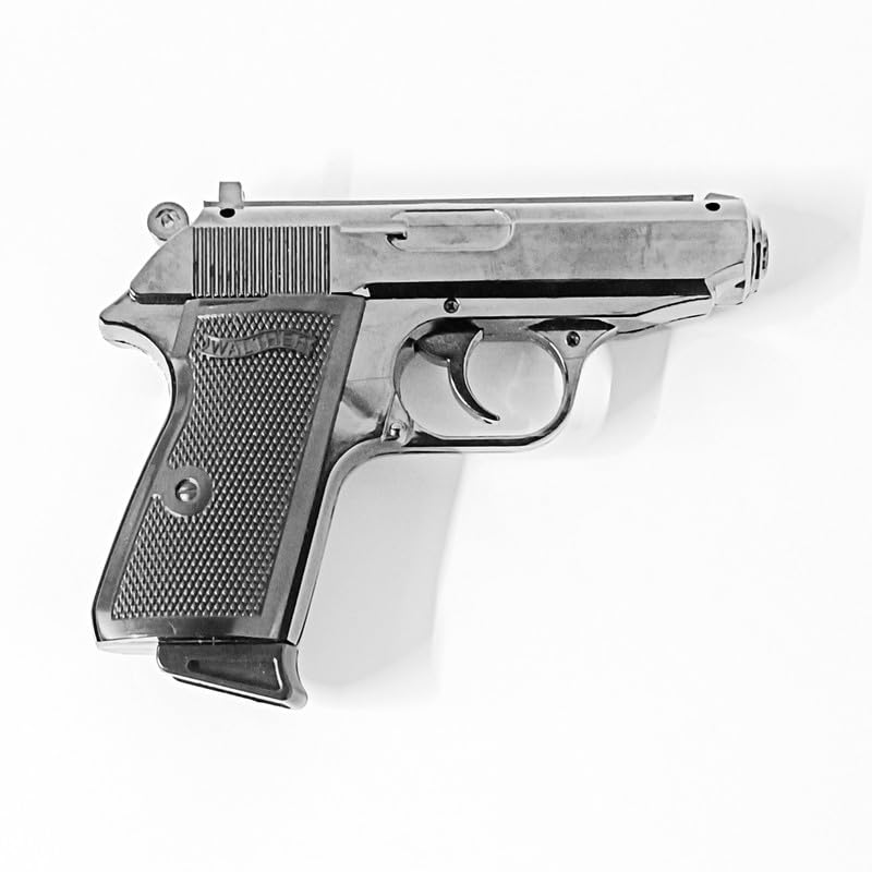 Image of Gun Pistol Lighter Heavy Weight Metal Body Real and Original Like Gun Pistol for Decorative, Smoking Filled with,Gas