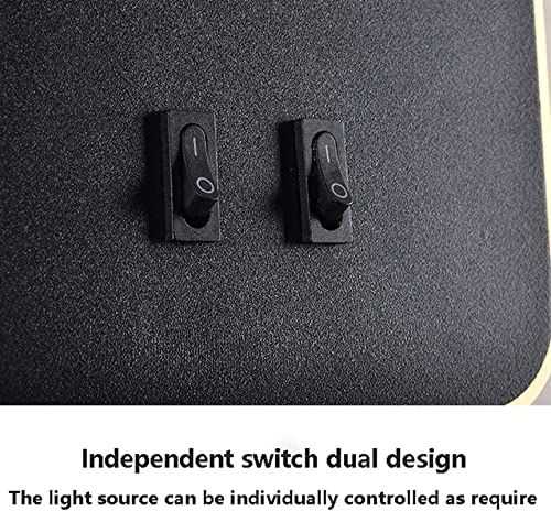 Lámpara de pared con control de doble interruptor ideal para leer en la cama confortablemente 6