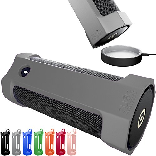 Amazon Tap Case Sling Cover [Anti-Roll] Easily Dock on Your USB Charger Cradle Base Now With The Best Bottomless Silicone Design by CUVR (Gray)