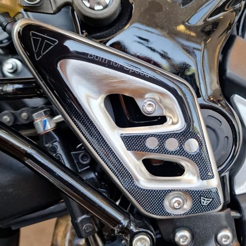 Protections de Talon Moto Grip Triumph Scrambler Autocollants 3D Résine Italie