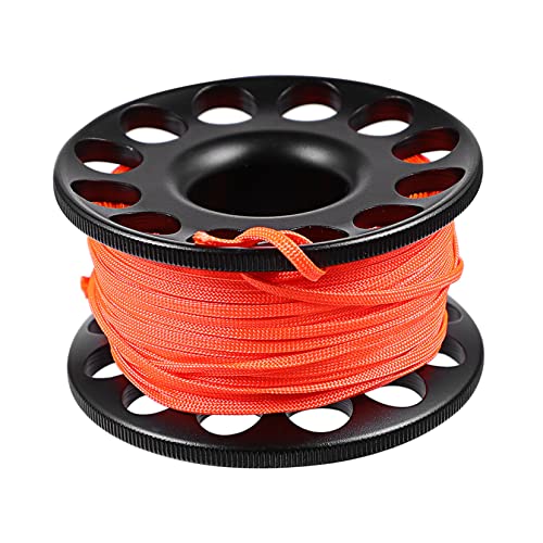 Happyyami Cave Diving Gear Lightweight Diving Finger Reel Guide Line Spool Anti-Winder for Snorkel Set