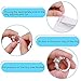 Invisible Ring Size Adjuster with Silver Polishing Cloth ,Jewelry Guard, Tightener ,Spacer, Sizer, Fitter,Reducer for Wide Rings,Multi-Size Ring Resizer,Set of 54+3 PCS