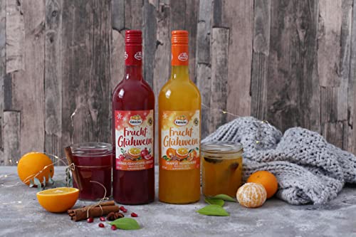 VALENSINA - Fruchtglühwein Orange-Granatapfel-Kirsch | Fruchtglühwein mit Saft aus frischen Orangen und Kirschen sowie Granatapfel. Inhalt: 6x 750ml und 8% vol.