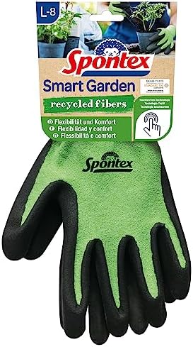 Spontex Smart Garden Gartenhandschuhe, Größe L, 1 Paar | Touchscreen kompatibel, mit Nitrilbeschichtung