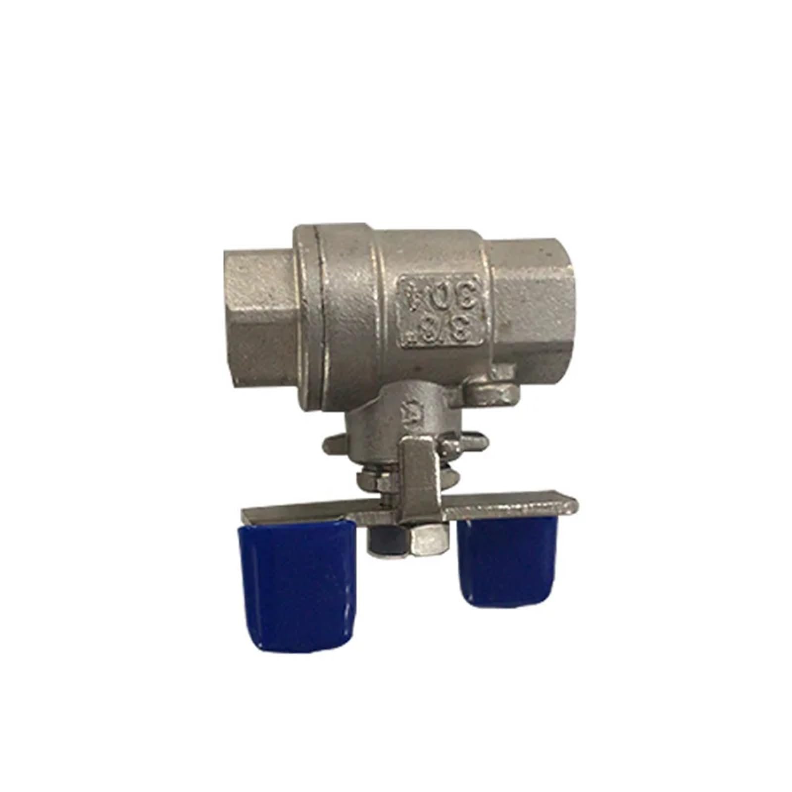 Valves Papillons Robinet à boisseau sphérique manuel poignée papillon en deux parties, acier inoxydable 304, filetage femelle DN15, DN20, DN25, 1/2", 3/4", 1"(3/4")
