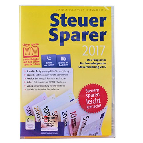 Preisvergleich Produktbild Lidl Steuer Sparer 2017 für Steuererkklärung 2016