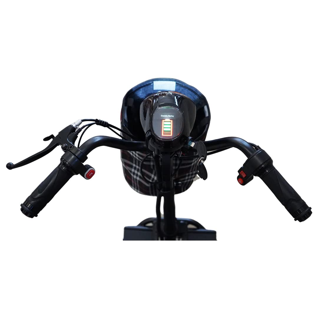 Fold 2 Pro Li-ion – Plegable Scooter de movilidad de 4 ruedas – Batería de iones de litio para inválidos y mayores - Batería de larga duración – Incluye cargador, cesta e indicadores (Rojo)