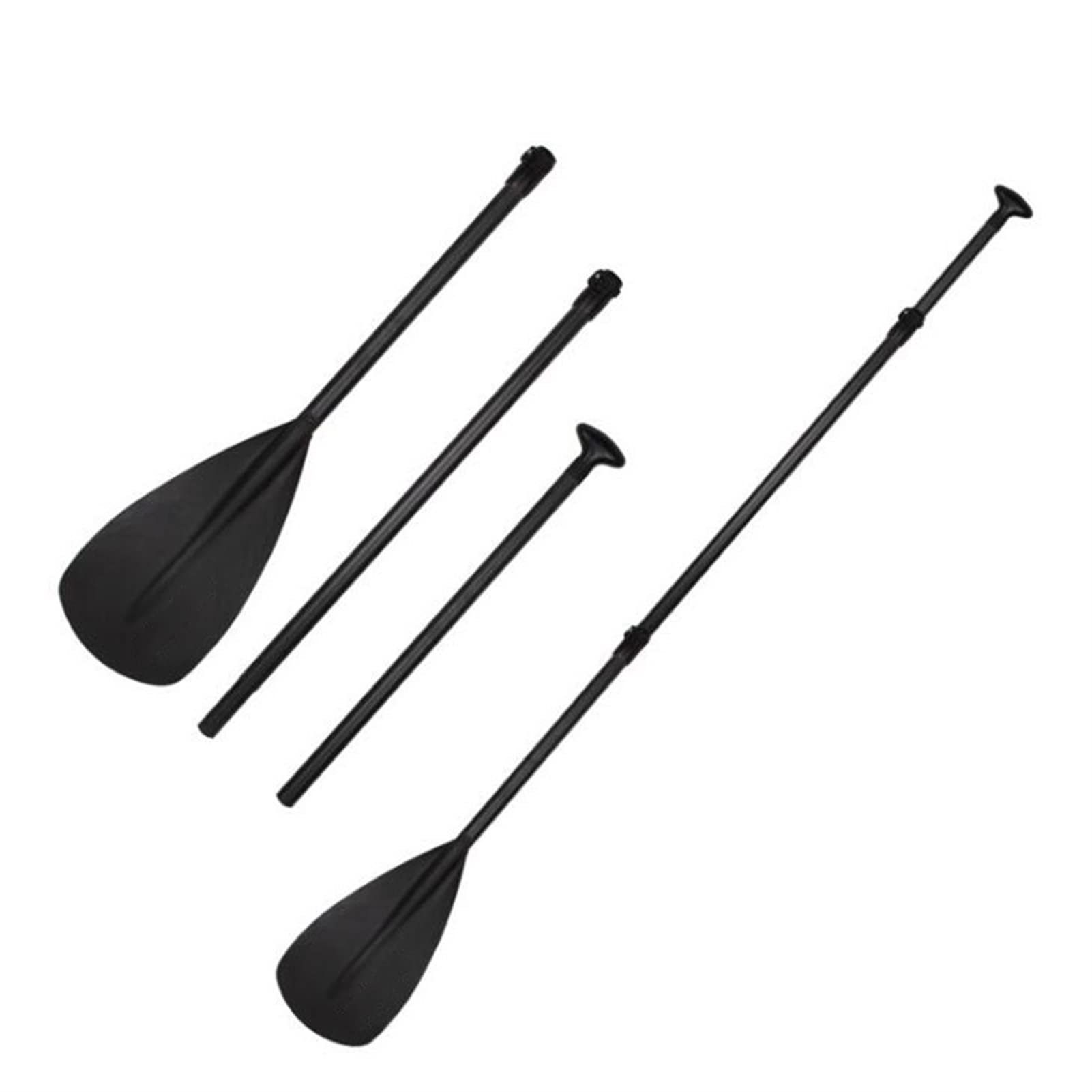 YXYX Kayak Replacement Accessories SUP Paddle Board Surfboard Fiberglass Paddle T-Handle Three-Section Kayak Paddling for Kayak Storage, Transfer, Maintenance (Color : Black, Size : 175-215cm)
