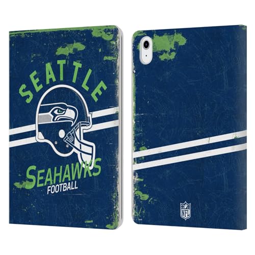 Étui portefeuille iPad Air 11 NFL Seattle Seahawks Head Case Designs en cuir