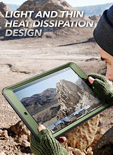 Image of SUPCASE Designed for iPad 10.2 2019 Case, [Unicorn Beetle Pro Series] with Built-in Screen Protector and Dual Layer Full Body Rugged Protective Case for iPad 7th Generation (Green)