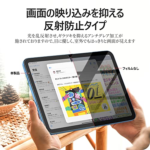 NIMASO アンチグレア ガラスフィルム iPad 第11世代(A16) 2025 用/iPad 第10世代 2022 用 10.9インチ ガイド枠付き 指紋防止 液晶 保護 フィルム あいぱっど 11世代/10世代 対応 反射防止 NTB22J584