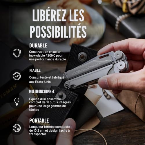 Multitool Leatherman Wave Plus LTG832524 avec Pince et 18 Outils - 5