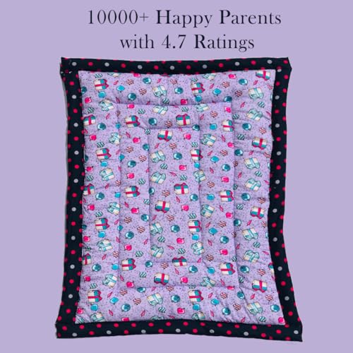 Image of Bedding Mattress for Cotton, Baby Sleeping Bed Set Godari Baby Cradle |Sleeping Mat |Multi Purpose Cushioned Bed |Baby Bed for 0 to 2 Years.