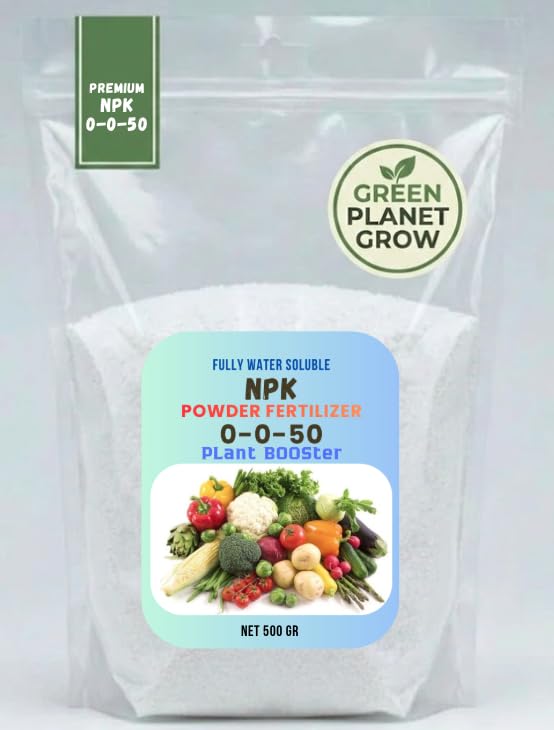 PREMIUM NPK 0-0-50-17 Potassium Sulphate Fully Water Soluble Fertilizer "GREEN PLANET" (Best choice for use in the GCC)