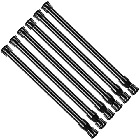 GoodtoU 6 Pack Small Tension Rod, Black Spring Tension Rods for Windows 17.5 to 28 Inch Adjustable Short Spring Loaded Curtain Tension Rods for Window, Bathroom, Cupboard, Kitchen, Home Cover