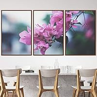 3 Piece Framed Canvas Wall Art Bohemian Colorful Bouquet Canvas Prints Home Artwork Decoration for Living Room,Bedroom - 16