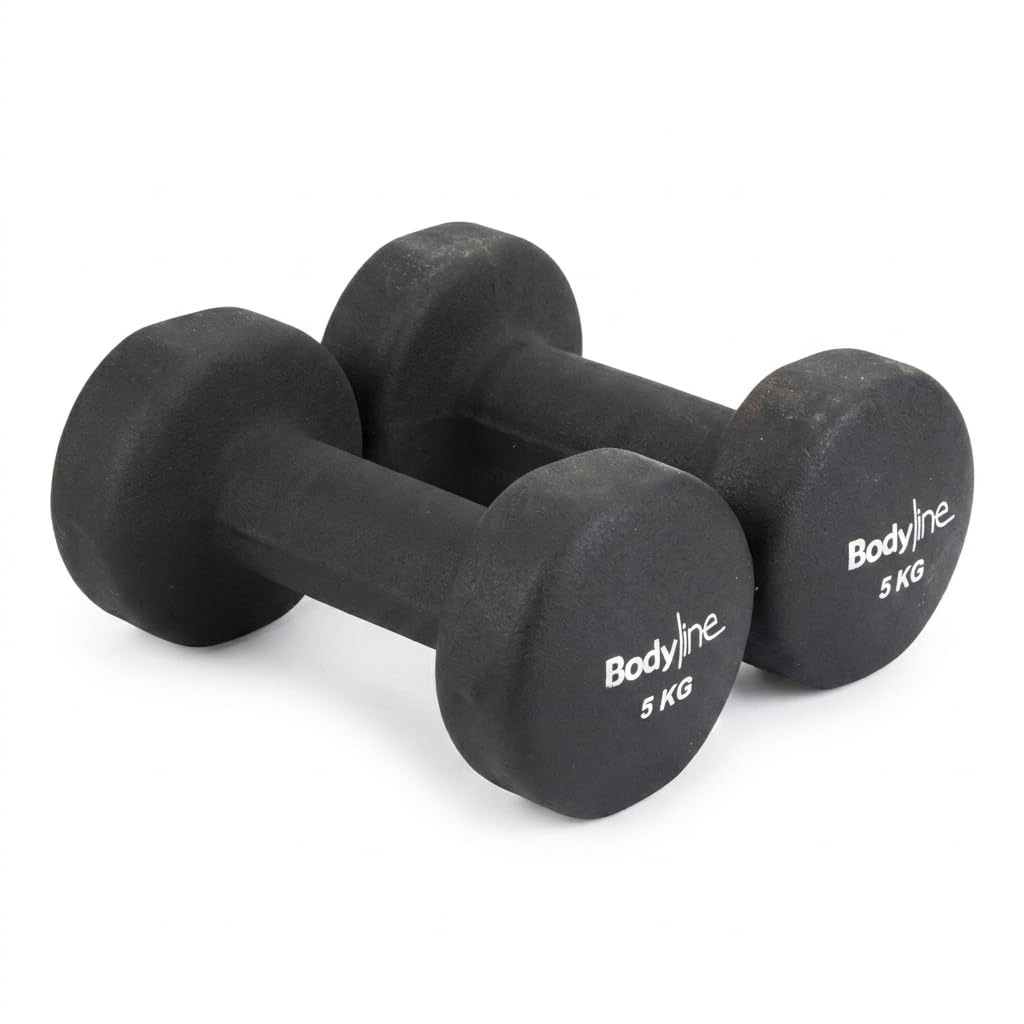 Bodyline Manubri In Ghisa E Neoprene | Pesi Fitness Antiscivolo Per Allenamento Forza, Braccia E Home Gym