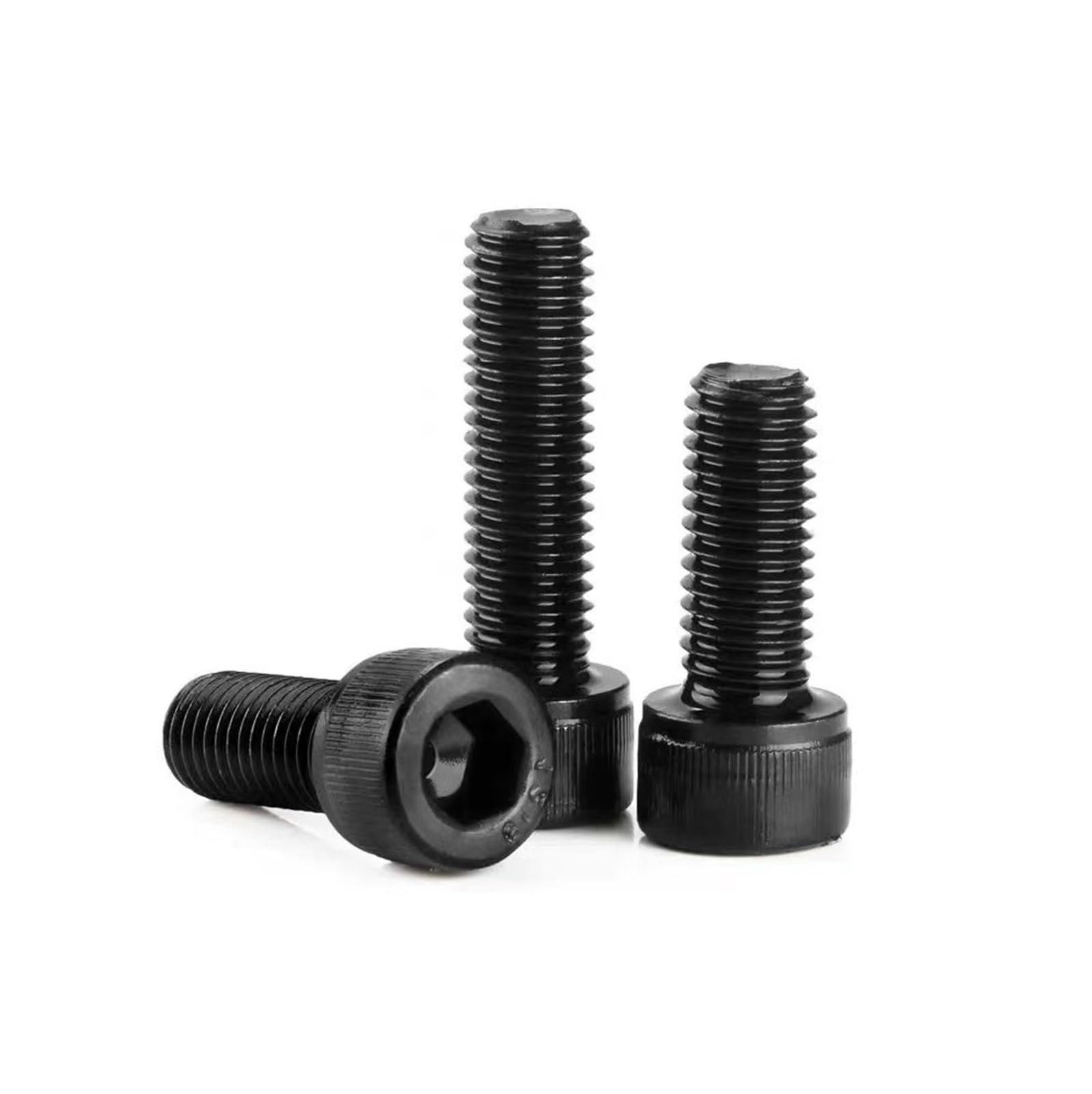 Vis à tête cylindrique à six pans creux boulon M7 M9 filetage fin DIN912 12.9 niveau acier(2PCS M9x1.25x25mm)