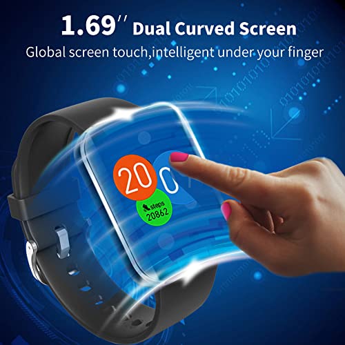 Smart-Watch-for-Android-Phones-Smart-Watch-for-Men-Women-169-Curved-Screen-Smartwatch-Waterproof-Fitness-Tracker-Fitness-Watches-BlackBlue