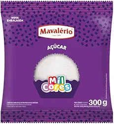 AÇÚCAR CRISTAL COLORIDO BRANCO MIL CORES 300G MAVALERIO
