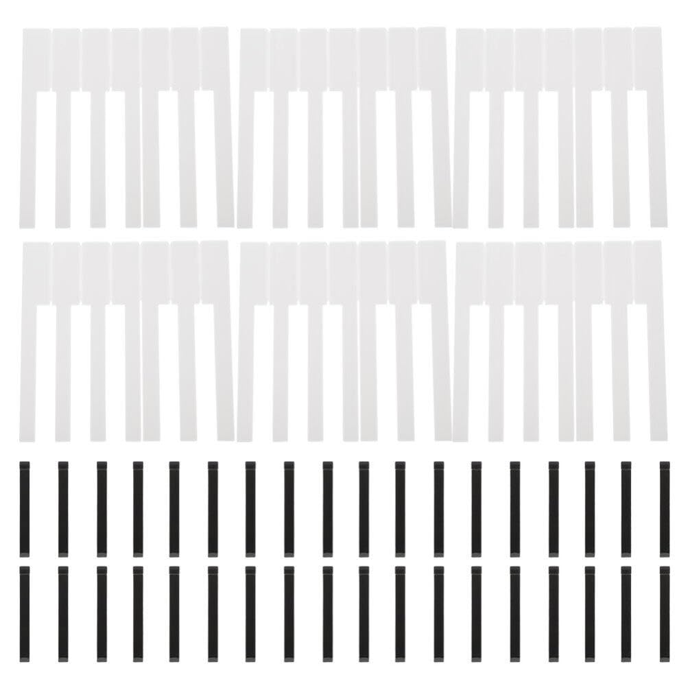 Toyvian 88pezzi Copritasti Per Pianoforte Professionale Materiale Durevole e Sicuro Ricambi Per Tastiere Pianistiche Compatibile Con Tasti e Neri Per Musicisti e Pianisti