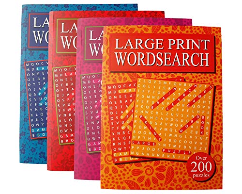 W.F. Graham Large Print Word Search Books, Over 200 Brain Teasers in each