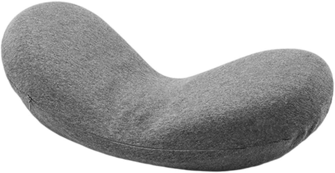 Dark Grey Lumbar Sleeping Waist Pillow Memory Support Cushion for Back Relief and Posture Correction Soft Comfortable Waist Support for Rest and Relaxation