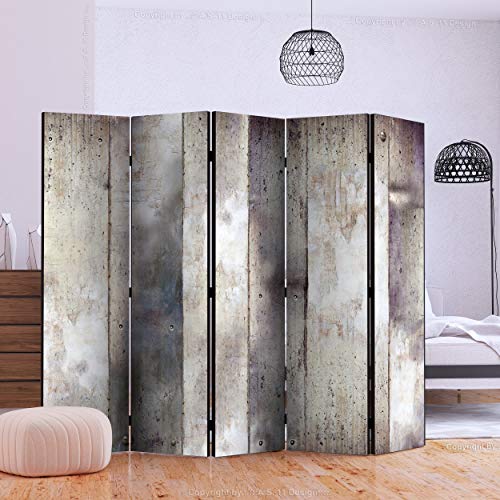 Paravent decomonkey Raumteiler Innen Stein 225×172 cm 5-teilig
