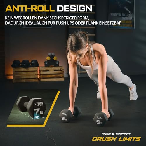 Neopren Hanteln Set | Kurzhanteln 2er Set 4kg-20kg | Hanteln Frauen & Männer Set – Bild 3