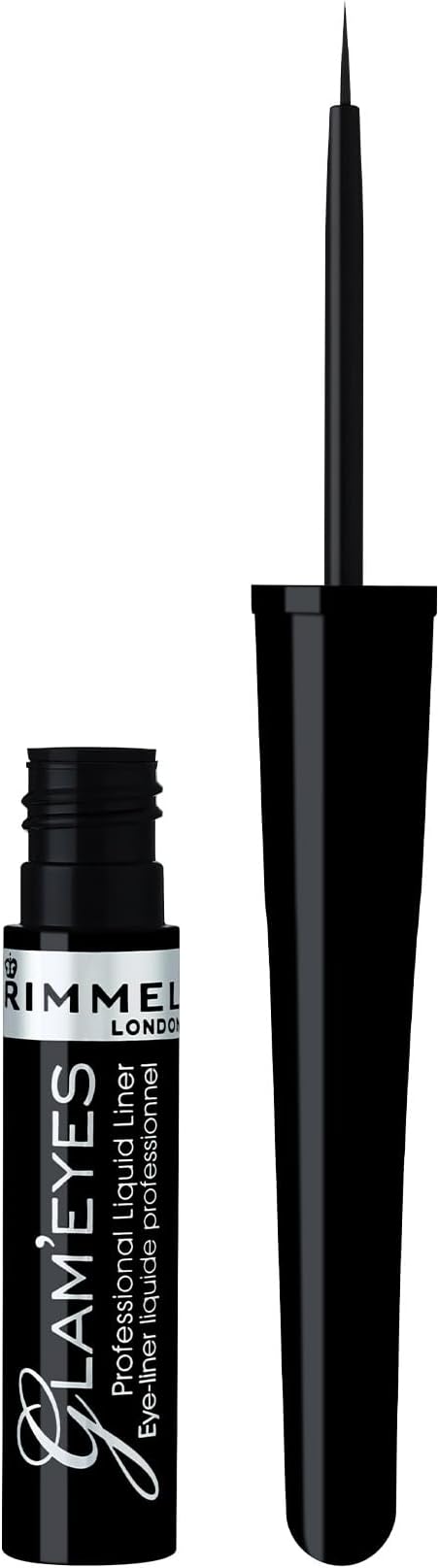Glam'eyes Professional Liquid Eye Liner, Black Glamour