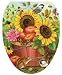 Toilet Tattoos, Toilet Seat Cover Decal,Fall Apple Basket, Size Elongated