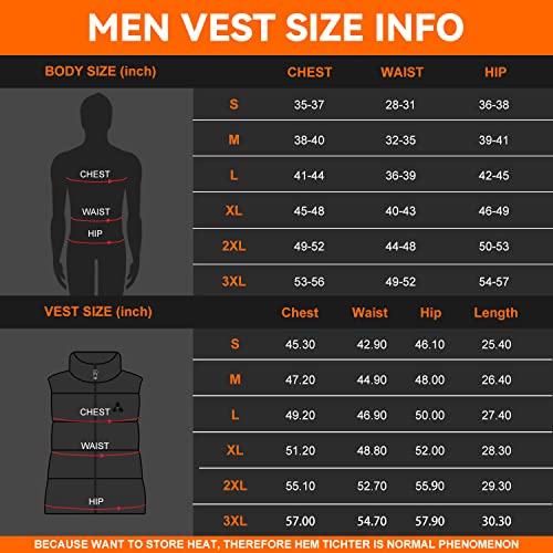 Kovnlo Heated Vest For Men Women, 8 Heating Zones, 3 Heating Levels. Unisex Warming Rechargeable Electric Heating Vest Washable #TOP5