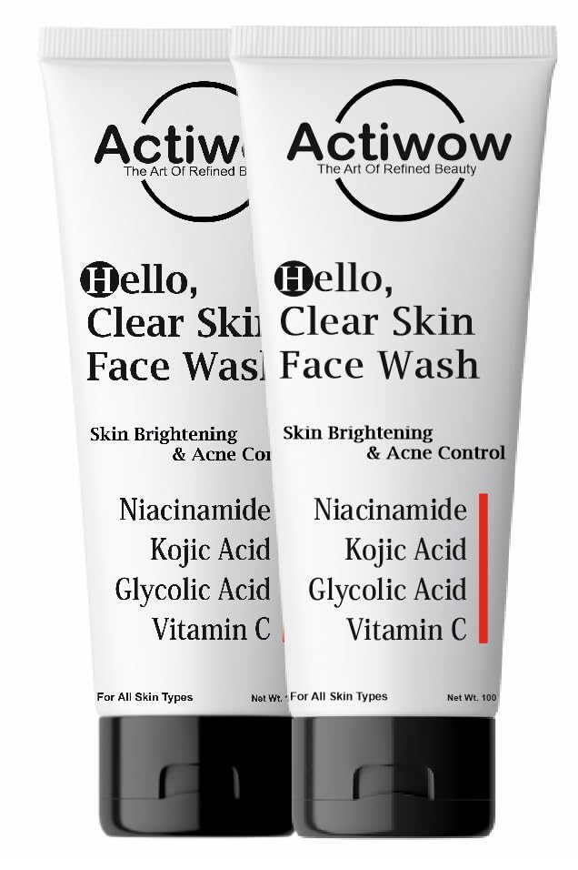 Hello Clear Skin Face Wash1 Niacinamide, Kojic Acid & Gylcolic Acid For Oily Skin | Pigmentation |Acne Or Pimples