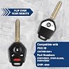 KeylessOption Key Fob Replacement for 2012 2013 2014 2015 2016 2017 2018 2019 Subaru Impreza WRX Forester XV Crosstrek Outback Legacy Keyless Entry Remote, 4-Button CWTWB1U811 4D82 Chip Blade