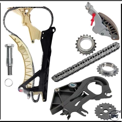 Bomba de aceite del kit de cadena de sincronización compatible con motores N46 N42 E81 E87 1 3 SERIE 5 SERIE Z4 X1 X3 Modelos 118i 120i 318i 320i Bomba