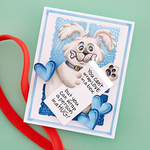 Spellbinders Puppy Etched Dies from The Stampendous Hugs Collection, Metal, ONE - Image 3