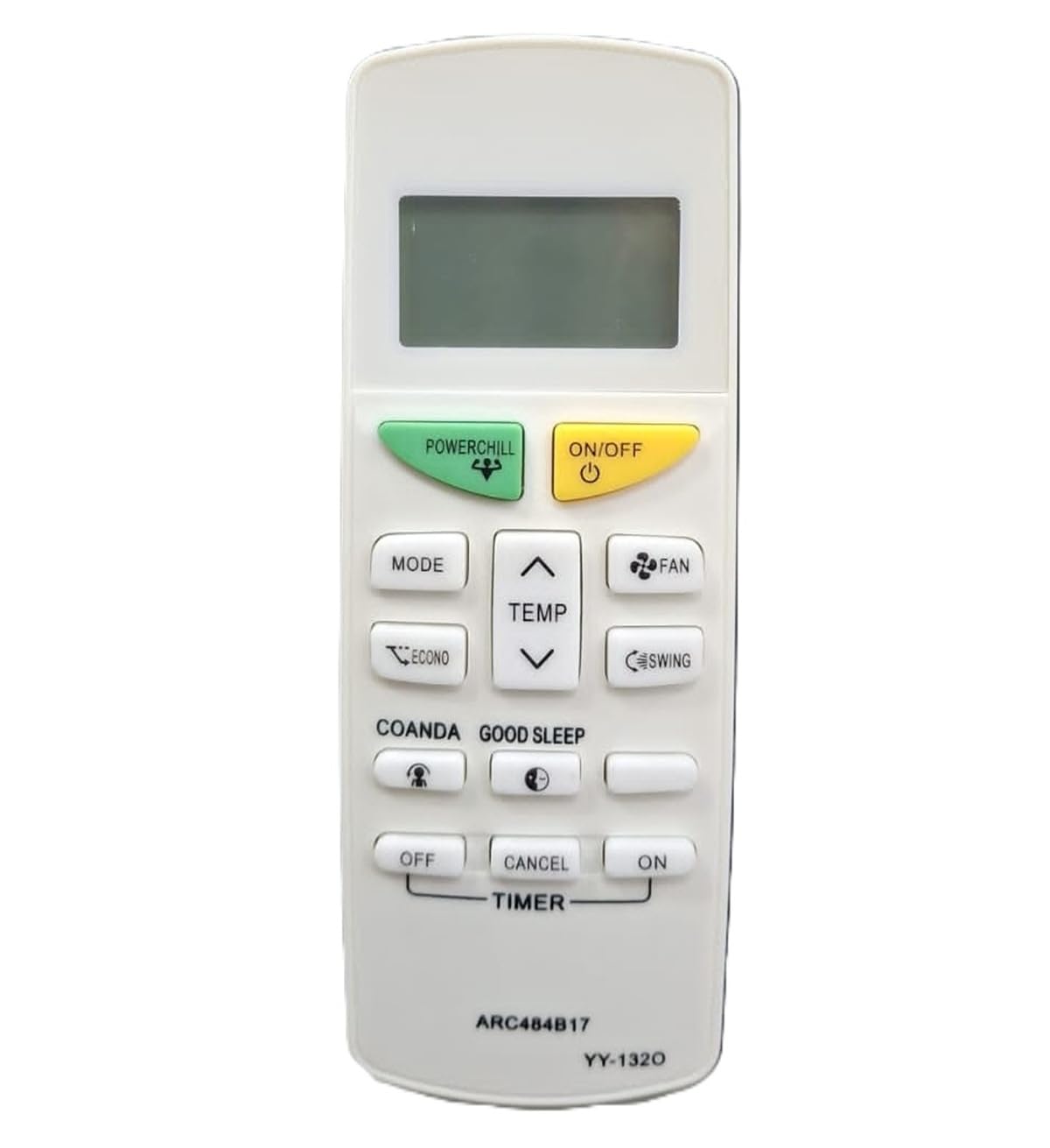 LUCRE 5 Years Warranty Remote ARC484B17 Compatible with Daikin AC Remote with COANDA Good Sleep Function Model 132O Split/Window AC (Match Old Remote Exactly, for Any Issues Contact us)-image-0