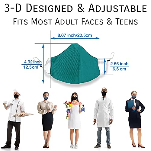 Arcarius Protective Black Face Masks Reusable Washable Breathable Adjustable Masks Safety Face Covering For Women Men 3 Pack #TOP5